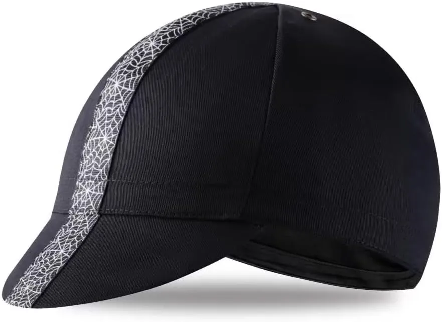 Black Cycling Cap - Cotton Cycling Hat-Under Helmet - Cycling Helmet Liner Breathable&Sweat Uptake One Size