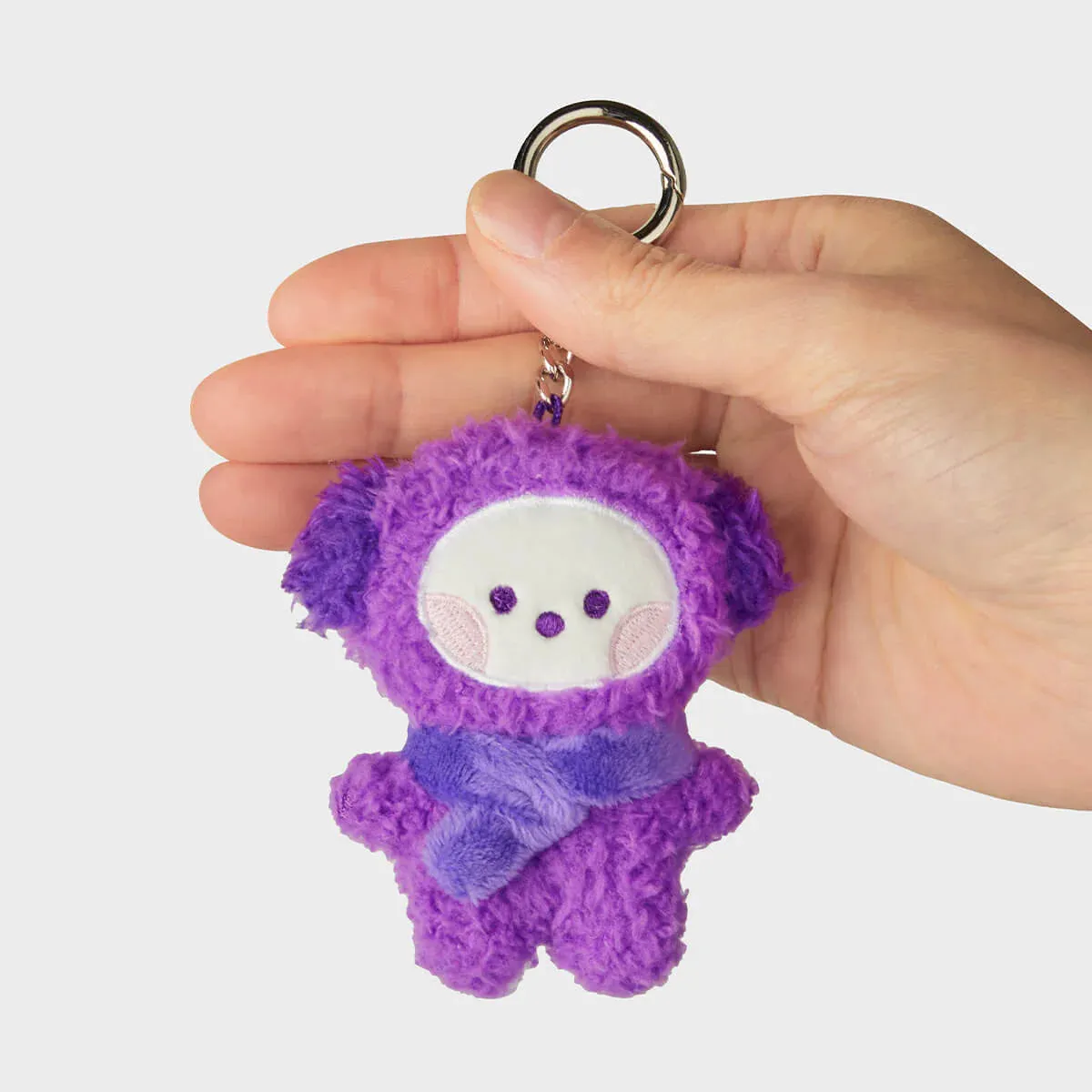 BT21 CHIMMY MINI MININI PURPLE OF WISH PLUSH KEYRING