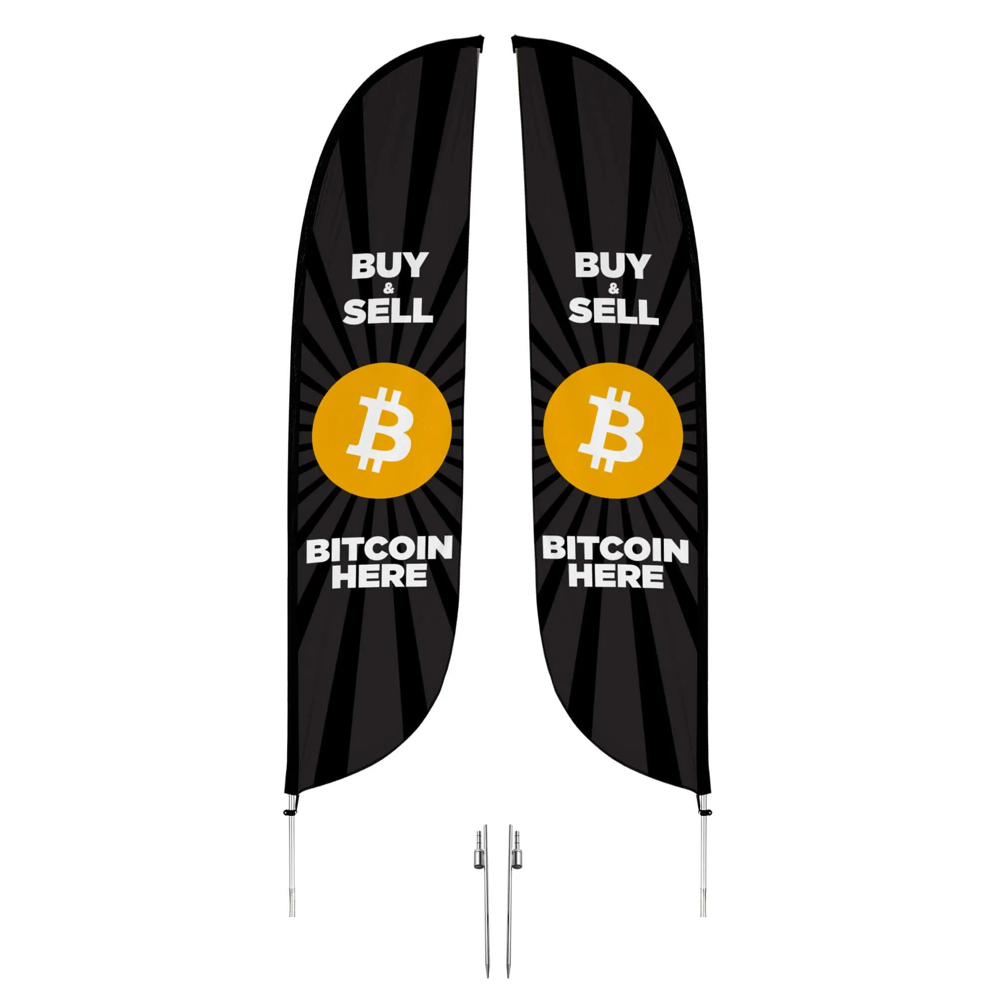 BTM Machine 11ft Feather Flag