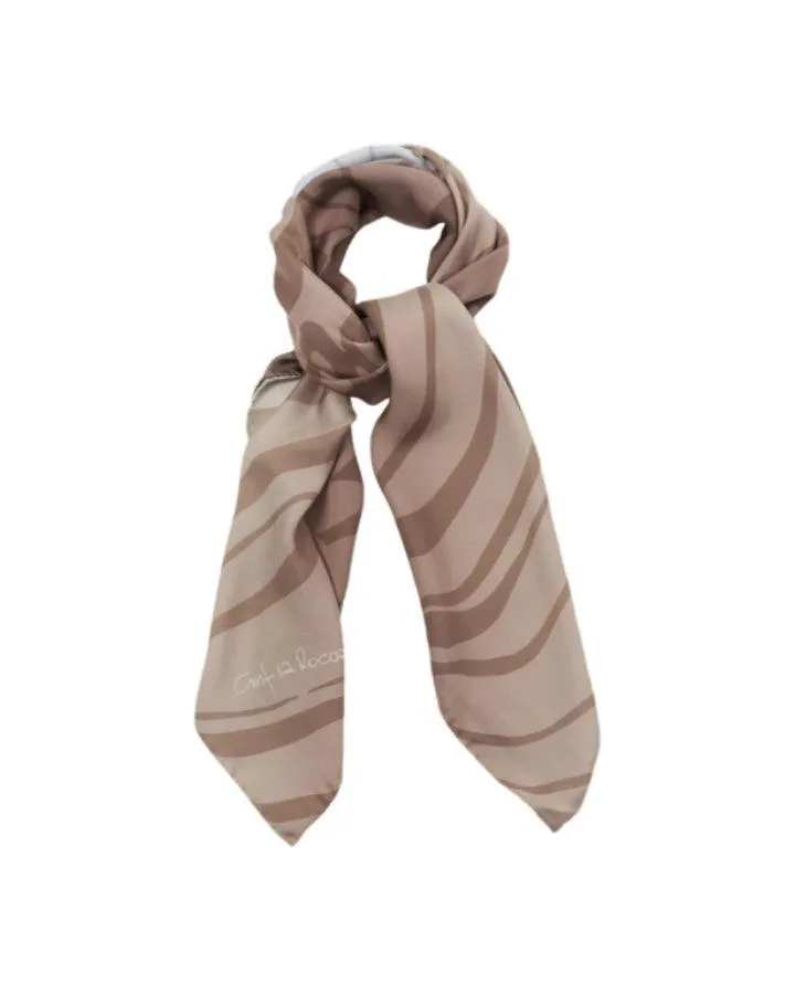 Cinzia Rocca Abstract Design Silk Scarf