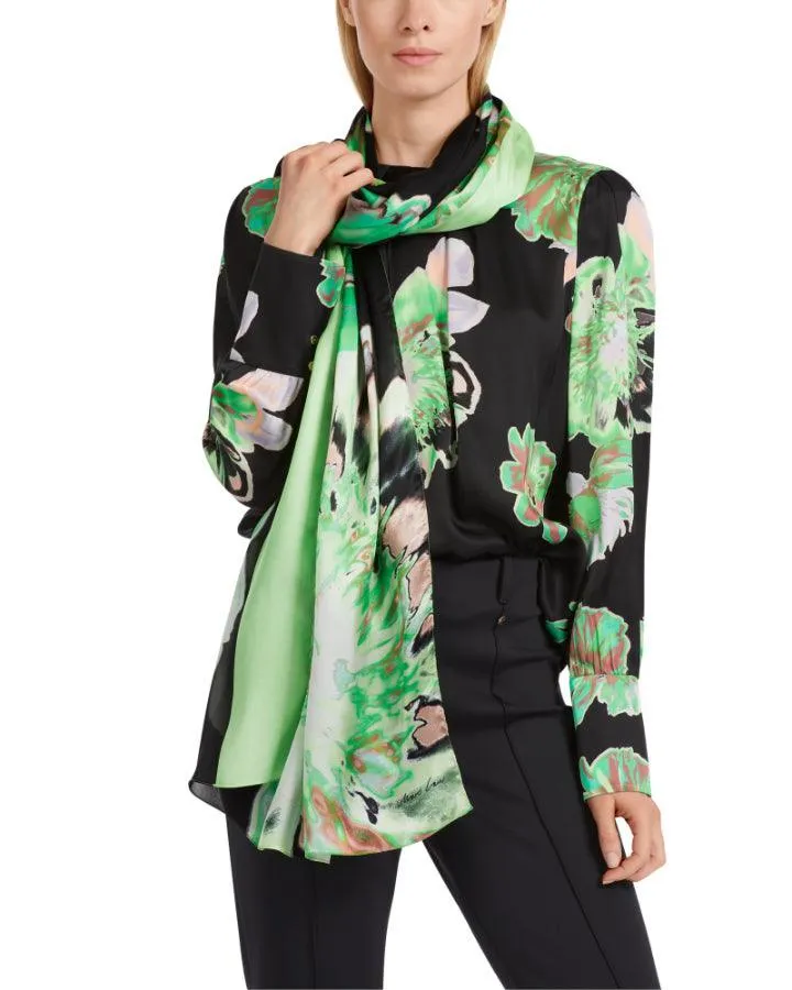 Green Abstract Print Scarf