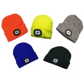 Kingavon Rechargeable Headlight Hat 4 SMD USB - 5 Colours Available
