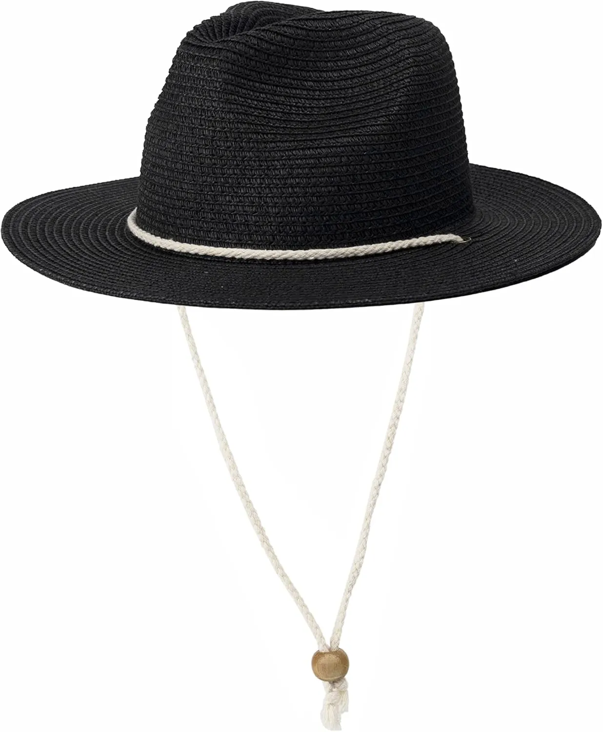 Koreshion Women Straw Fedora Hat Summer Panama Beach Sun Hats UV UPF50  Cap