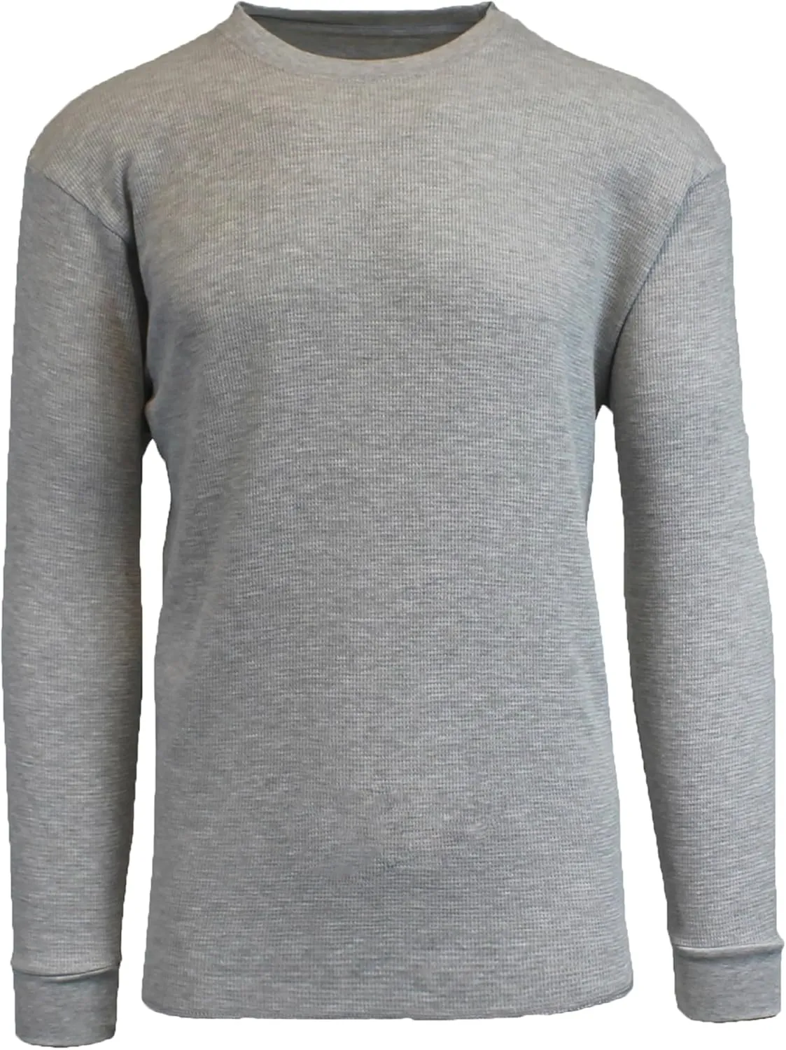 Men's Waffle Knit Thermal Shirts - Long Sleeve, Crew Neck, Warm Winter Layers (S-2XL)