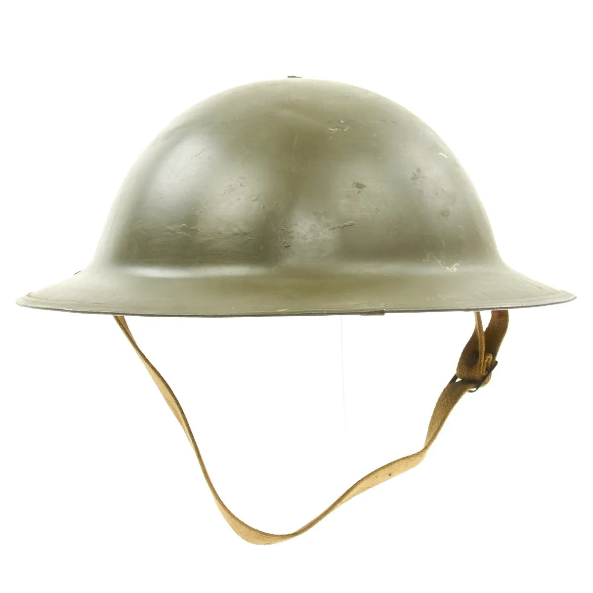 Original British WWI MkI Type A First Model Brodie Steel Helmet