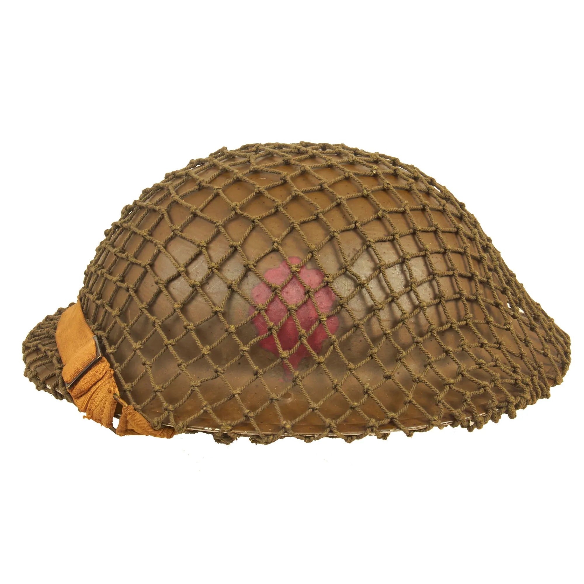 Original Canadian WWII Unit Marked Brodie MkII Steel Helmet Complete with Helmet Net by General Steel Wares. of Toronto - Dated 1941