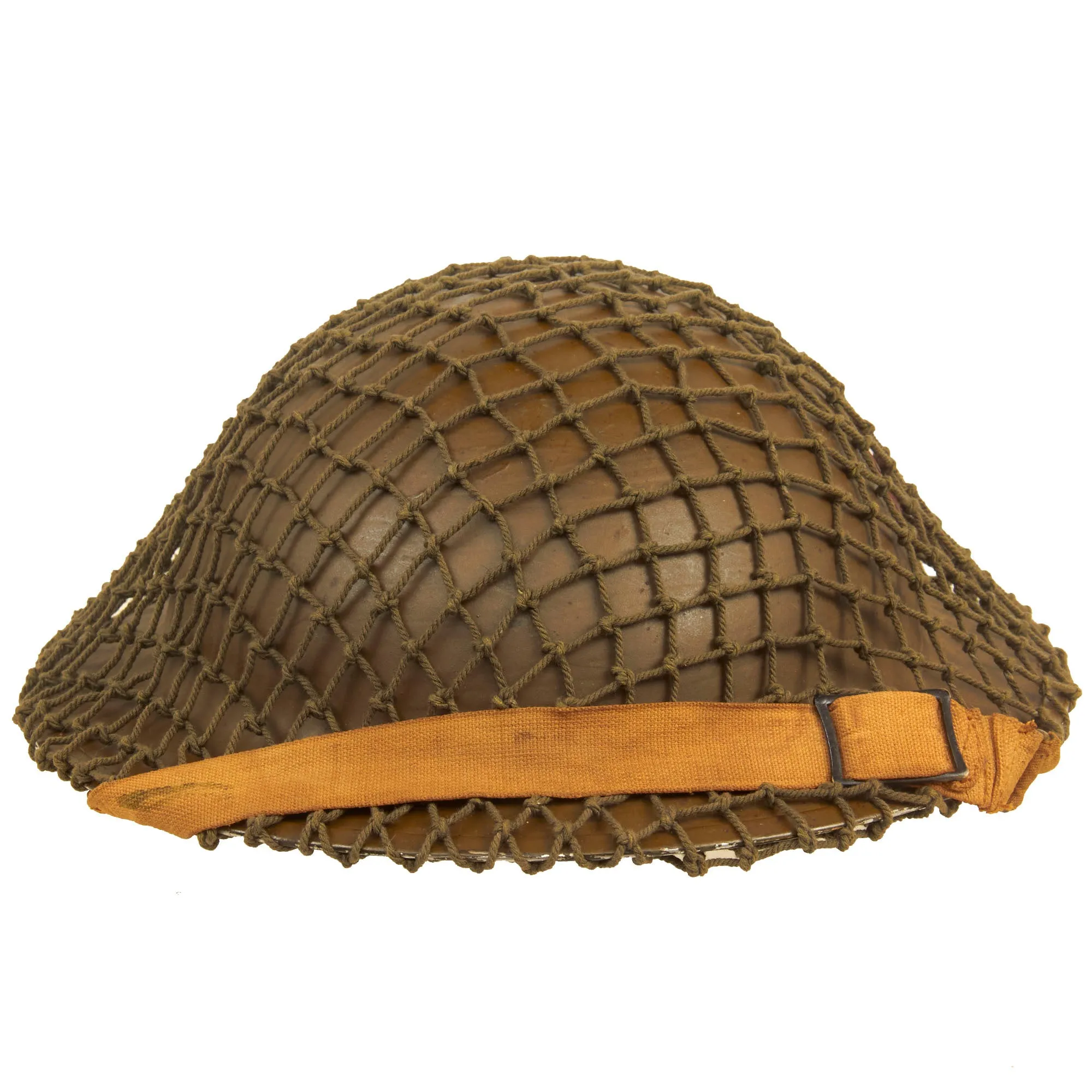 Original Canadian WWII Unit Marked Brodie MkII Steel Helmet Complete with Helmet Net by General Steel Wares. of Toronto - Dated 1941
