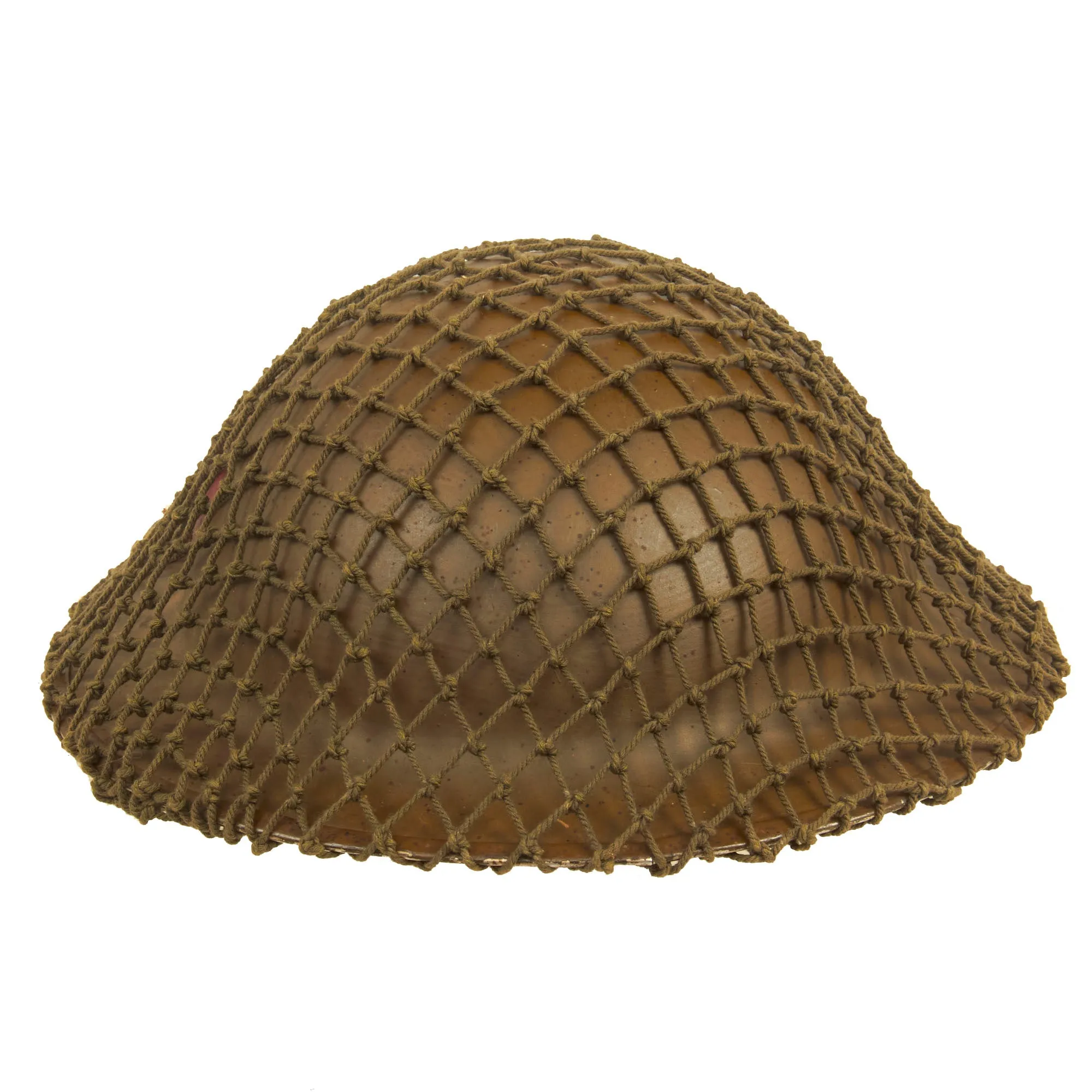 Original Canadian WWII Unit Marked Brodie MkII Steel Helmet Complete with Helmet Net by General Steel Wares. of Toronto - Dated 1941
