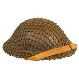 Original Canadian WWII Unit Marked Brodie MkII Steel Helmet Complete with Helmet Net by General Steel Wares. of Toronto - Dated 1941