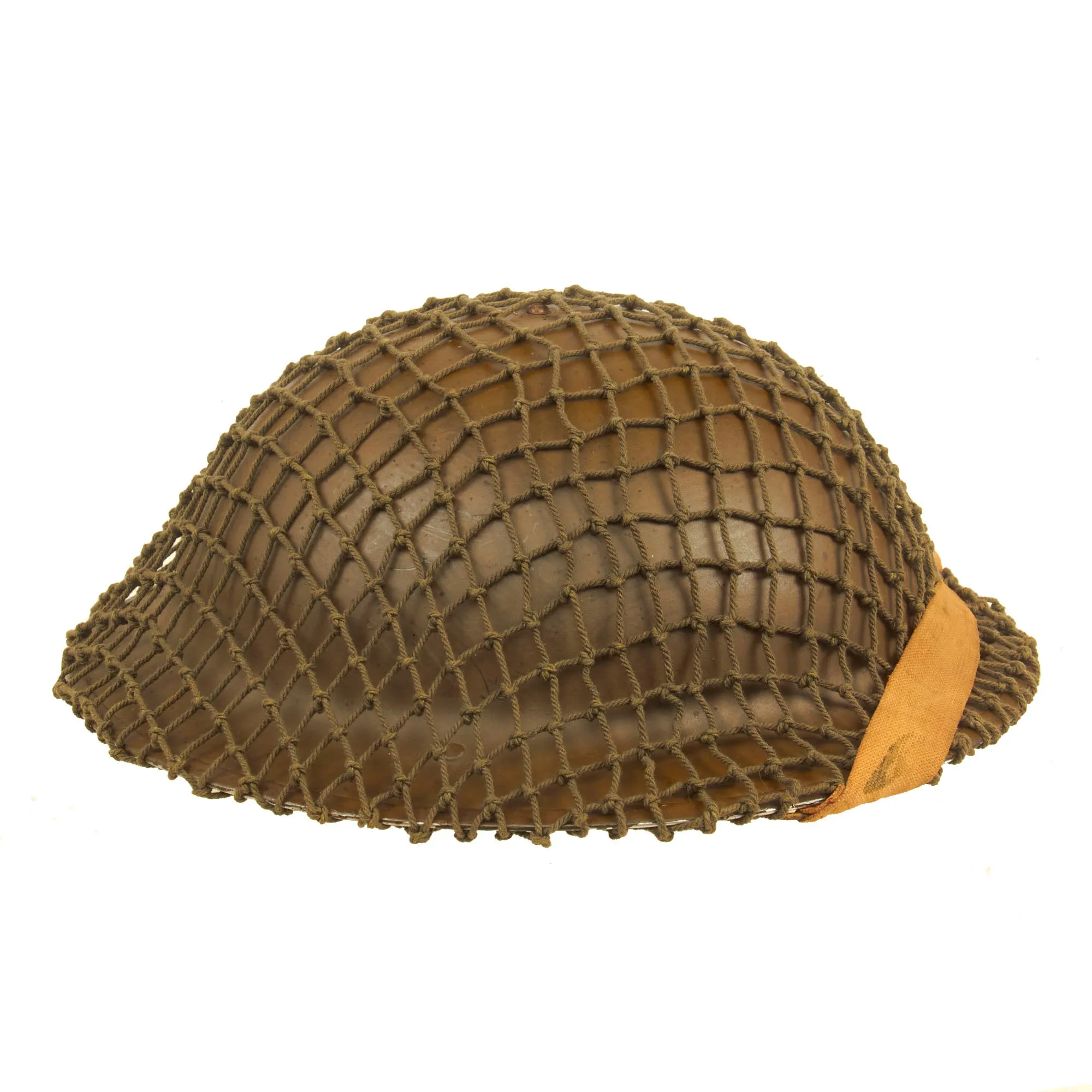 Original Canadian WWII Unit Marked Brodie MkII Steel Helmet Complete with Helmet Net by General Steel Wares. of Toronto - Dated 1941
