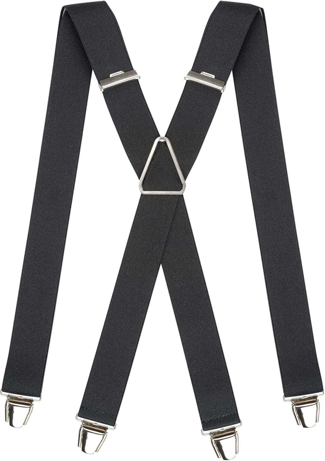 PIERROT Mens Suspenders - One Size Adjustable and Elastic Suspenders for Men Trousers Heavy Duty with 4 Very Strong Clips