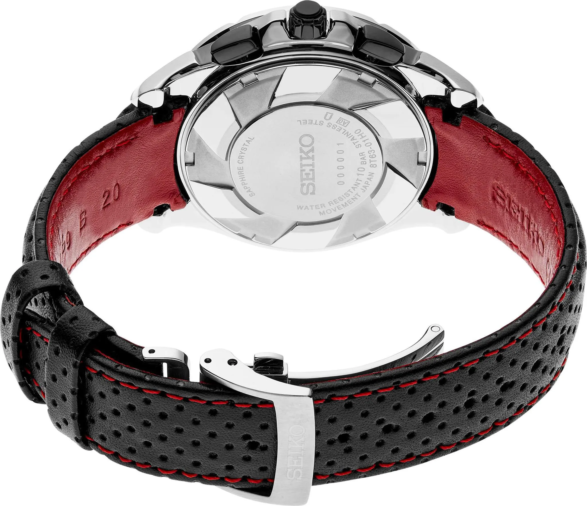 Seiko Coutura Leather Band Men's Watch SSB437 Motor Sport