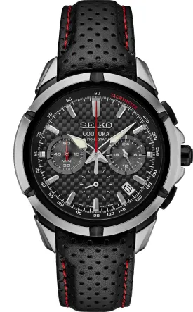 Seiko Coutura Leather Band Men's Watch SSB437 Motor Sport