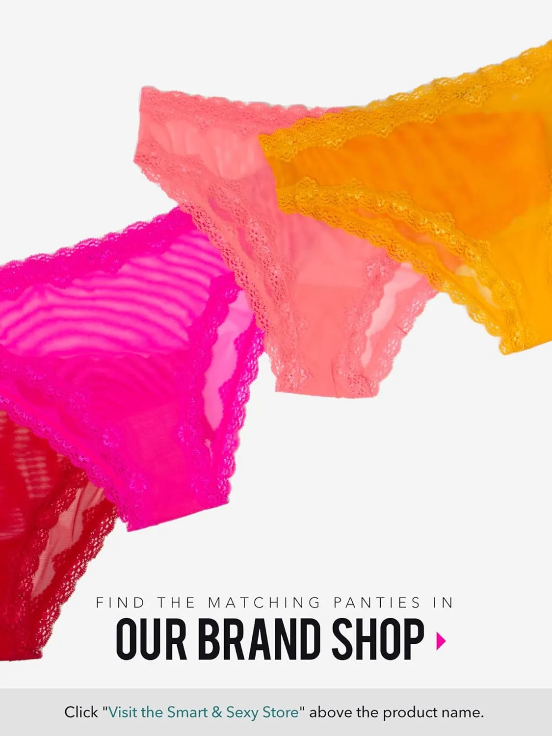 Smart & Sexy Sheer Mesh Demi Underwire Bra  Available in Single or 2-Pack, Flirty & Supportive