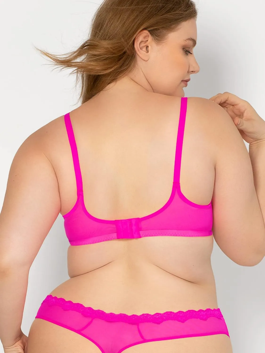 Smart & Sexy Sheer Mesh Demi Underwire Bra  Available in Single or 2-Pack, Flirty & Supportive