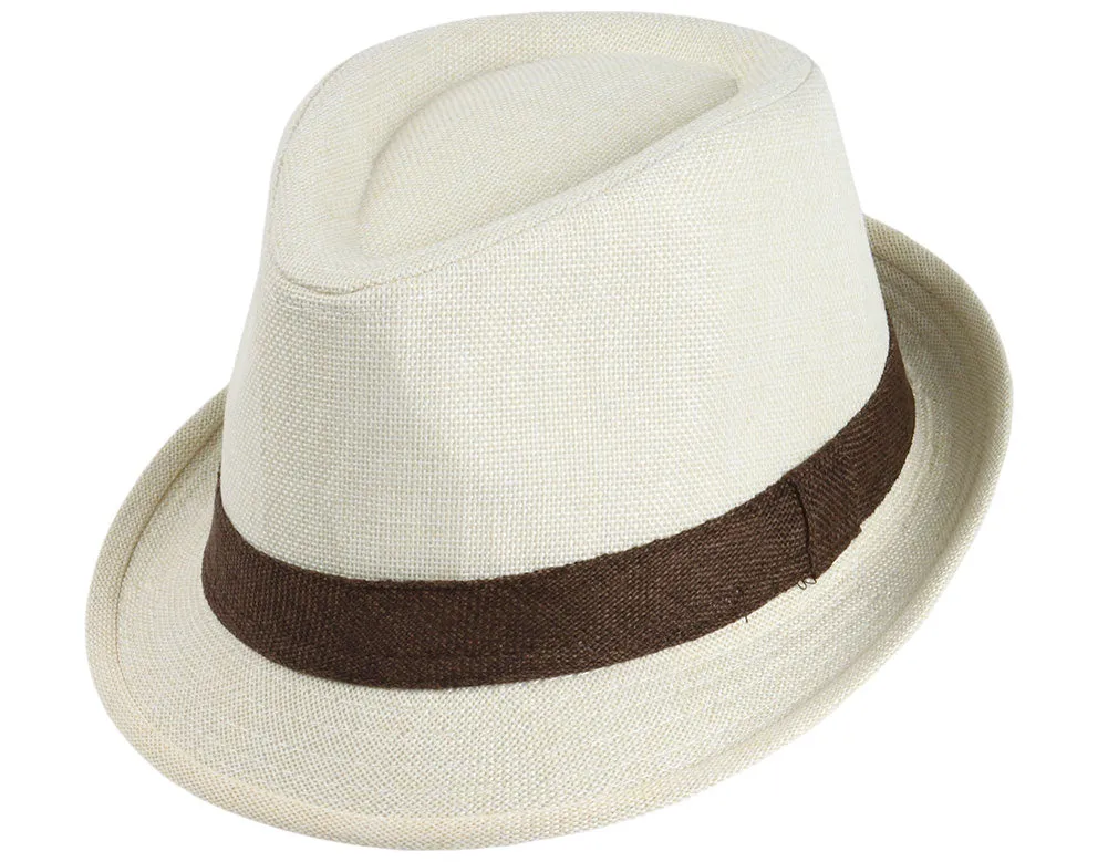 Stingy Brim Linen Fedora