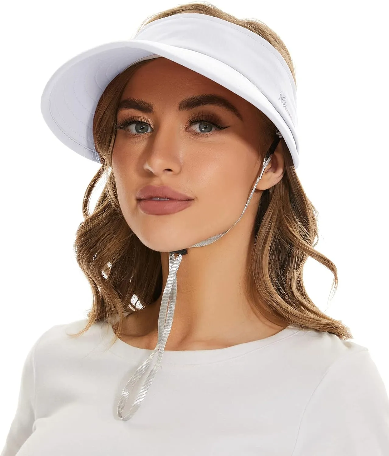 Sun Hats for Women UV Protection Wide Brim 2 in 1 Zip-Off Visor Summer Beach Hat Womens Packable Golf Hat