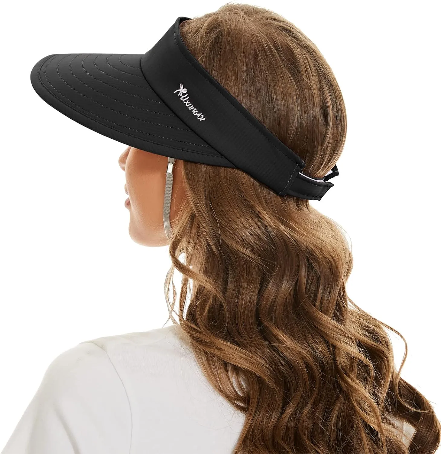 Sun Hats for Women UV Protection Wide Brim 2 in 1 Zip-Off Visor Summer Beach Hat Womens Packable Golf Hat