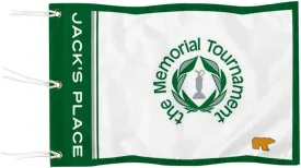The Memorial Tournament Golf Pin PGA Flag Practic Putting Green Golf Flag For Backyard Garden Double-Sewn 600D Nylon Miniature Pin Flag (20"X13" Grommet)