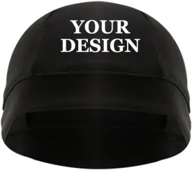 TopTie Custom Printing Sweat Wicking Helmet Liner Cooling Skull Caps for Men,Stretch Mesh Sweat Beanie