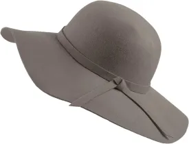 Urban CoCo Women's Foldable Wide Brim Felt Bowler Fedora Floopy Wool Hat