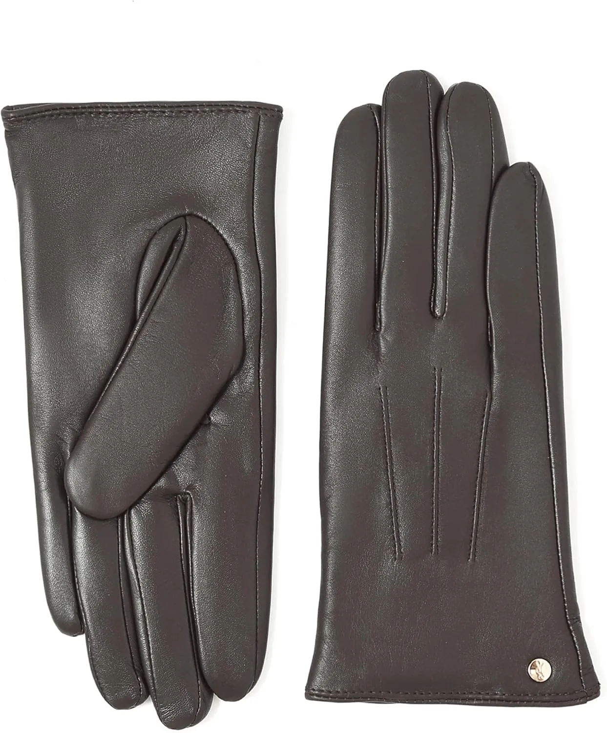 YISEVEN Women's Winter Genuine Leather Gloves Touchscreen Three Points
